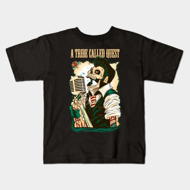 A TRIBE CALLED QUEST RAPPER Kids T-Shirt by Tronjoannn-maha asyik 